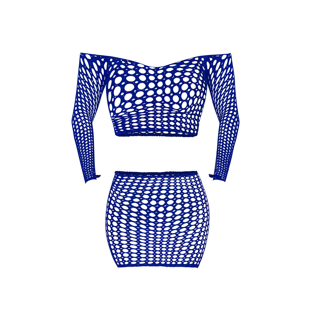 MAGIC SILK - SEAMLESS OFF SHOULDER CROP TOP & SKIRT