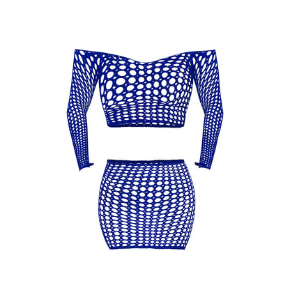 MAGIC SILK - SEAMLESS OFF SHOULDER CROP TOP & SKIRT