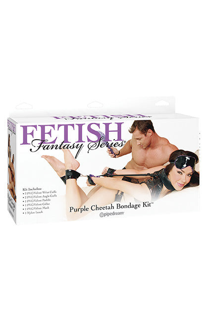 PIPEDREAM - KIT DE BONDAGE PURPLE CHEETAH