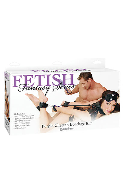 PIPEDREAM - KIT DE BONDAGE PURPLE CHEETAH