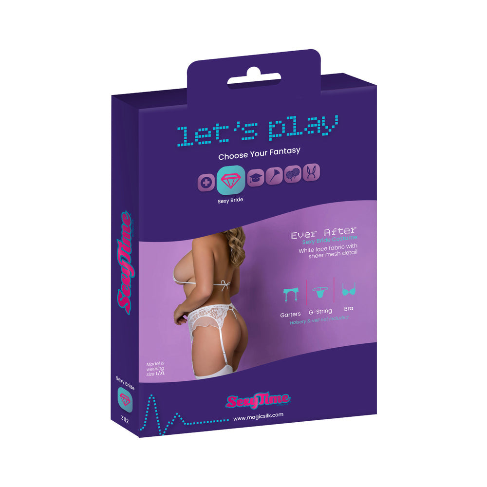 MAGIC SILK - SEXY TIME EVER AFTER WHITE QUEEN SIZE