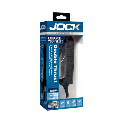 CURVE NOVELTIES - JOCK ENHANCERS DOUBLE THRUST THRUSTING & VIBRATING DOUBLE PENETRATION C-RING W/ REMOTE