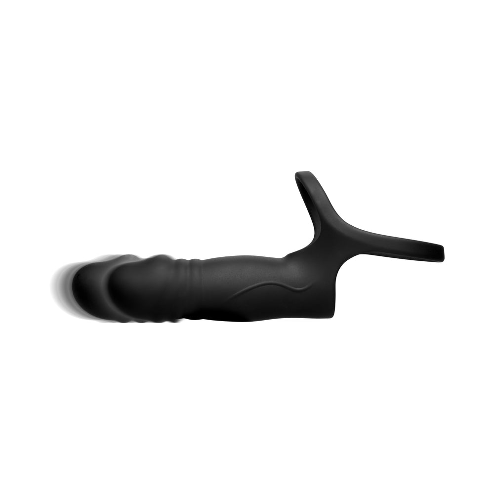 CURVE NOVELTIES - JOCK ENHANCERS DOUBLE THRUST THRUSTING & VIBRATING DOUBLE PENETRATION C-RING W/ REMOTE