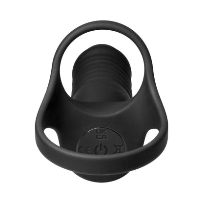 CURVE NOVELTIES - JOCK ENHANCERS DOUBLE THRUST THRUSTING & VIBRATING DOUBLE PENETRATION C-RING W/ REMOTE