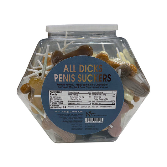KHEPER GAMES - ALL DICKS PENIS SUCKERS 72PC BOWL