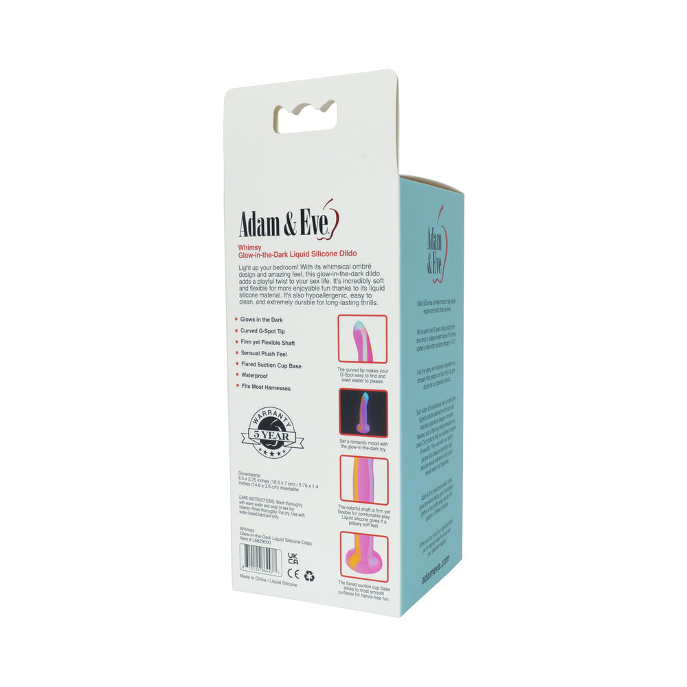 ADAM & EVE - WHIMSY GLOW-IN-THE-DARK DILDO