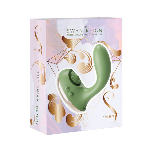 BMS - SWAN REIGN DUAL STIMULATOR GREEN