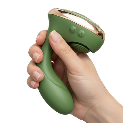 BMS - SWAN REIGN DUAL STIMULATOR GREEN