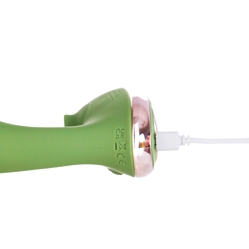 BMS - SWAN REIGN DUAL STIMULATOR GREEN