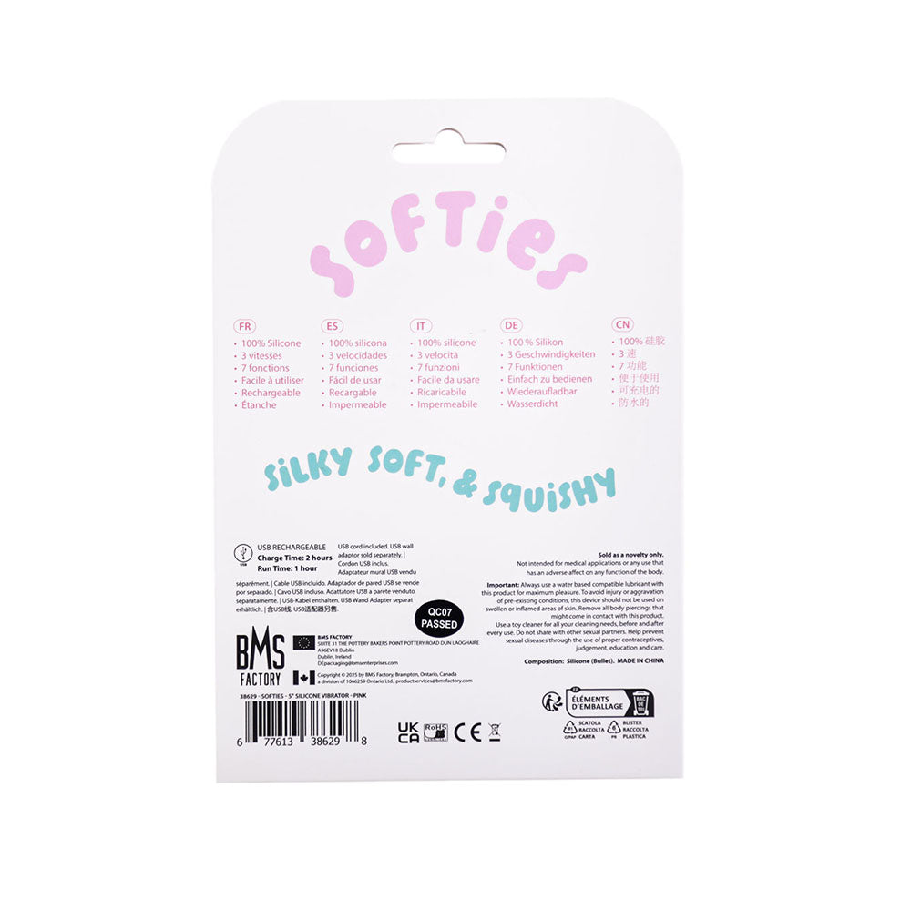 BMS - SOFTIES SILICONE VIBRATOR 5 IN.