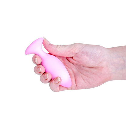 BMS - SOFTIES DUAL LAYER BUTT PLUG 4 IN. PINK