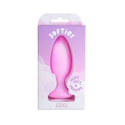 BMS - SOFTIES DUAL LAYER BUTT PLUG 4 IN. PINK