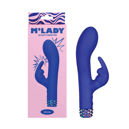 BMS - M''LADY BUNNY VIBRATOR 6 IN. BLUE