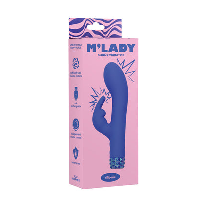 BMS - M''LADY BUNNY VIBRATOR 6 IN. BLUE