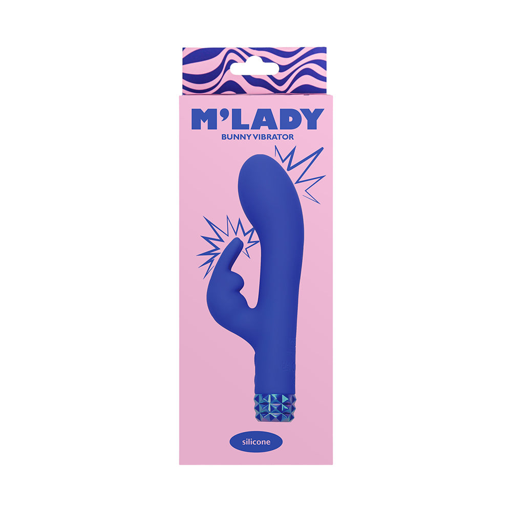 BMS - M''LADY BUNNY VIBRATOR 6 IN. BLUE
