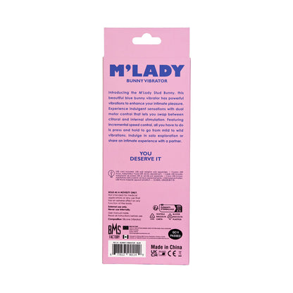 BMS - M''LADY BUNNY VIBRATOR 6 IN. BLUE
