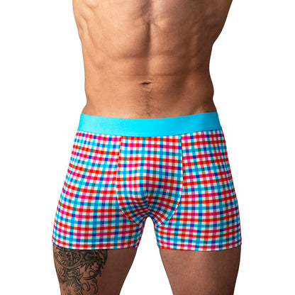 MALE POWER - SO CUMFY GINGHAM BOXER BRIEF