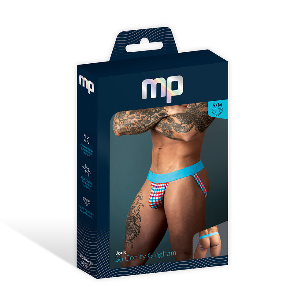 MALE POWER - SO CUMFY GINGHAM JOCK