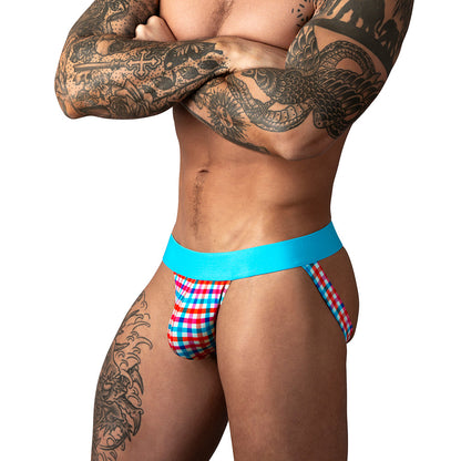 MALE POWER - SO CUMFY GINGHAM JOCK
