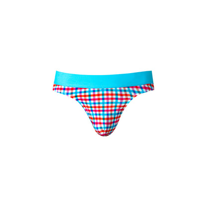MALE POWER - SO CUMFY GINGHAM THONG
