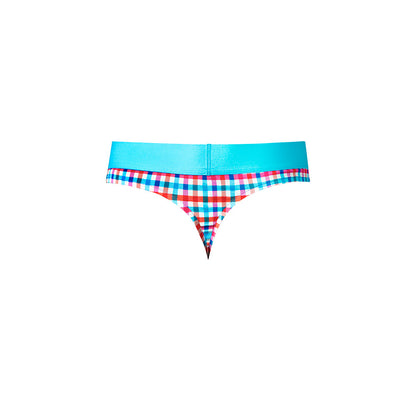 MALE POWER - SO CUMFY GINGHAM THONG