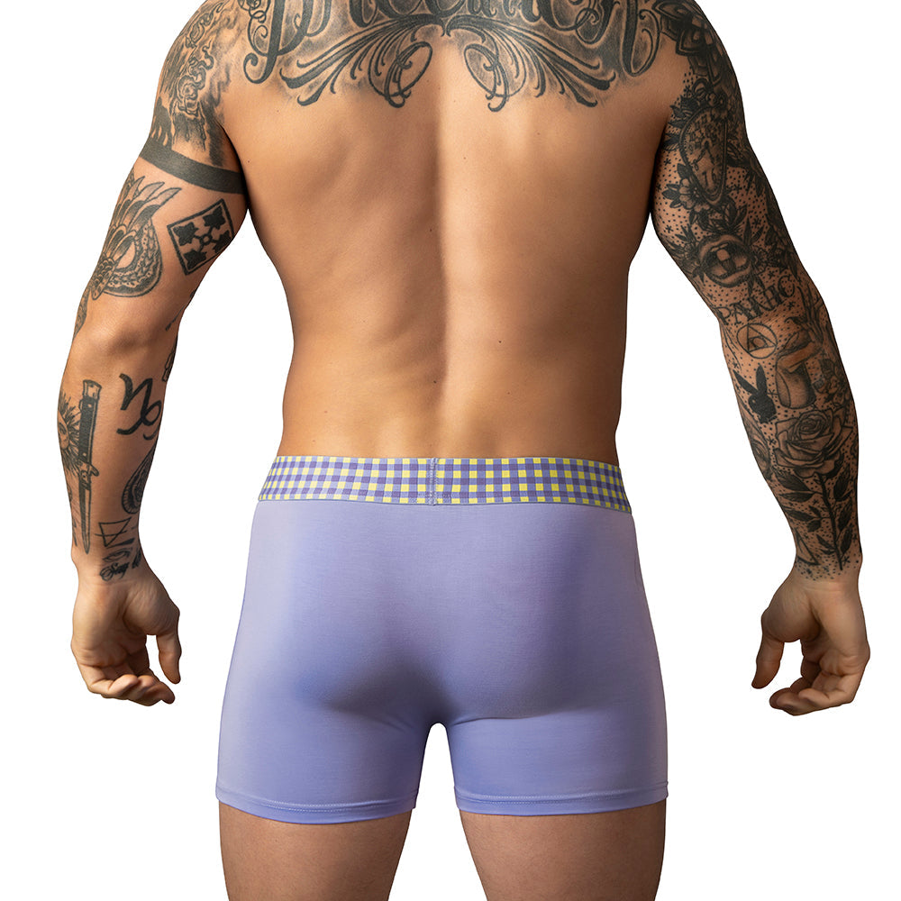 MALE POWER - SO CUMFY GINGHAM BOXER BRIEF