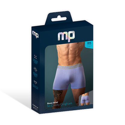 MALE POWER - SO CUMFY GINGHAM BOXER BRIEF