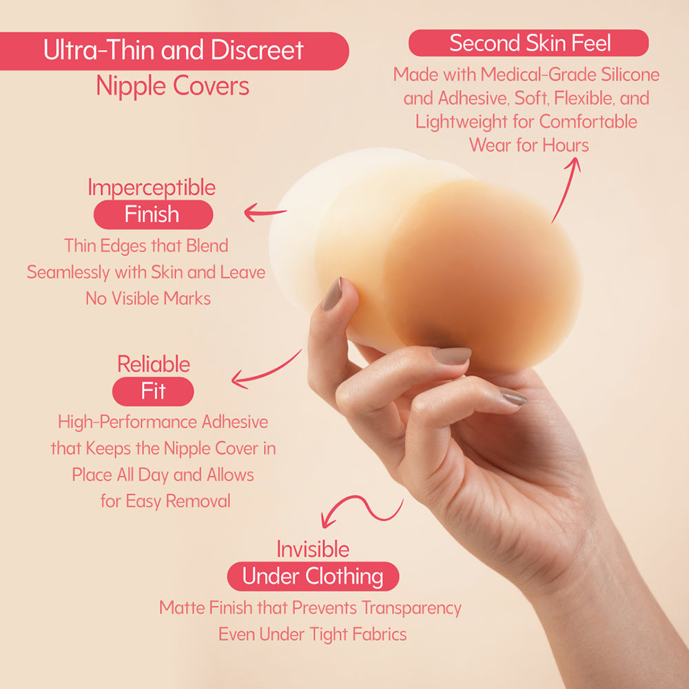 UVA - CIRCULAR NIPPLE COVERS COCOA