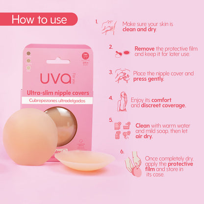UVA - CIRCULAR NIPPLE COVERS COCOA