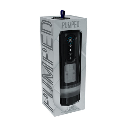SHOTS - PUMPED SENSURGE AUTOMATIC RECHARGEABLE HEATING SUCTION MASTURBATOR