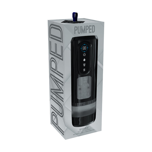 SHOTS - PUMPED SENSURGE AUTOMATIC RECHARGEABLE HEATING SUCTION MASTURBATOR