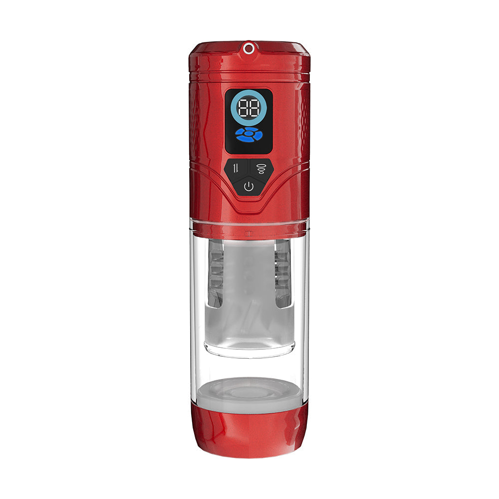 SHOTS - PUMPED SENSURGE AUTOMATIC RECHARGEABLE HEATING SUCTION MASTURBATOR