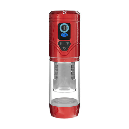 SHOTS - PUMPED SENSURGE AUTOMATIC RECHARGEABLE HEATING SUCTION MASTURBATOR