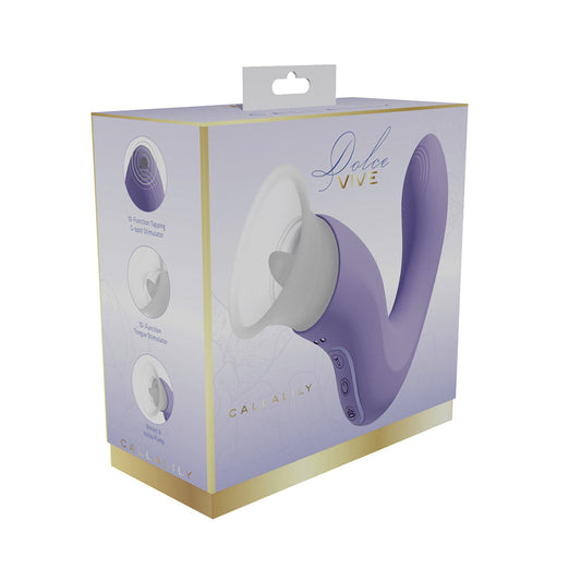 SHOTS - VIVE DOLCE CALLALILY G-SPOT TAPPING WITH TONGUE STIMULATOR & BREAST/VULVA PUMP