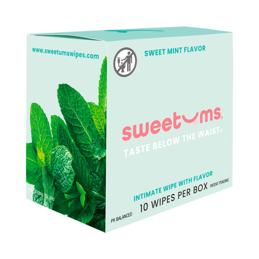 SWEETUMS - INTIMATE WIPES SWEET MINT FLAVOR 10-PACK