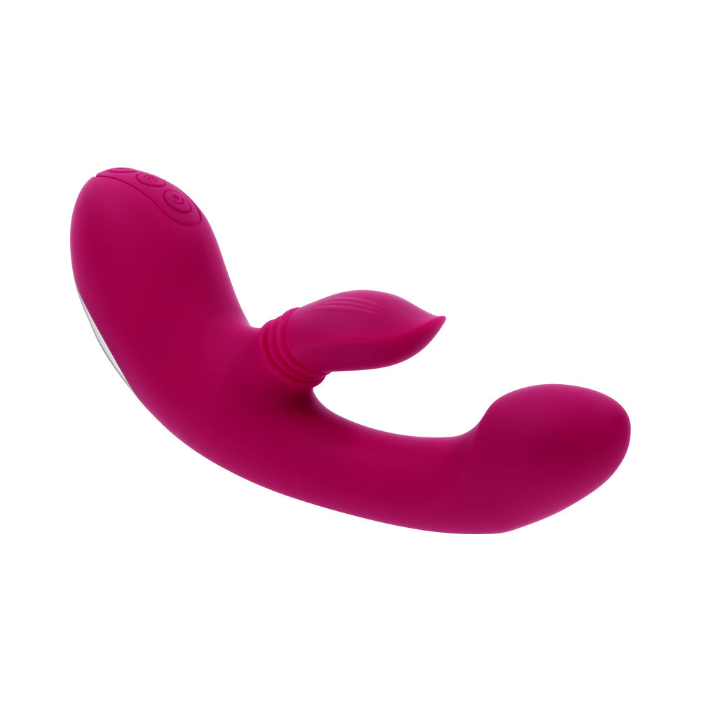 EVOLVED - GENTLE PERSUASION CIRCULAR CLITORAL MASSAGER BURGUNDY