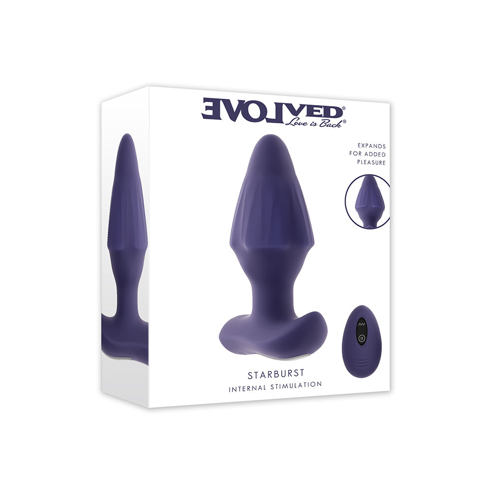 EVOLVED - STARBURST EXPANDABLE ANAL PLUG PURPLE