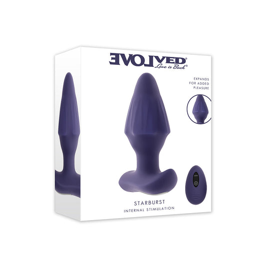 EVOLVED - STARBURST EXPANDABLE ANAL PLUG PURPLE