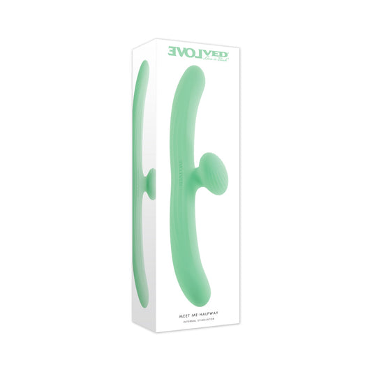 EVOLVED - MEET ME HALFWAY DOUBLE ENDED VIBRATOR GREEN