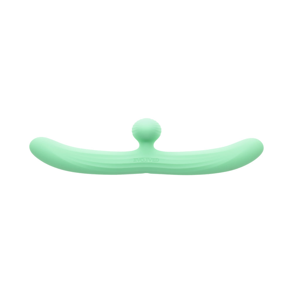 EVOLVED - MEET ME HALFWAY DOUBLE ENDED VIBRATOR GREEN