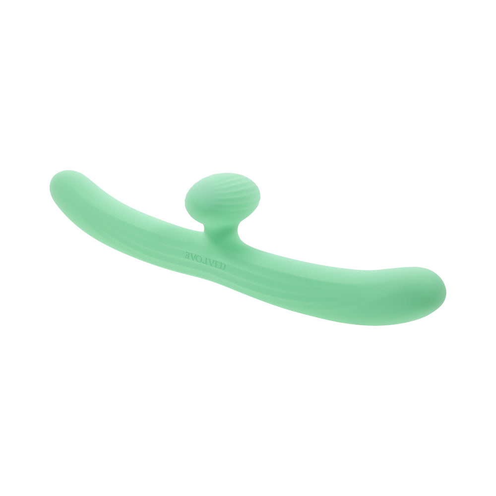 EVOLVED - MEET ME HALFWAY DOUBLE ENDED VIBRATOR GREEN