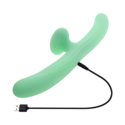 EVOLVED - MEET ME HALFWAY DOUBLE ENDED VIBRATOR GREEN