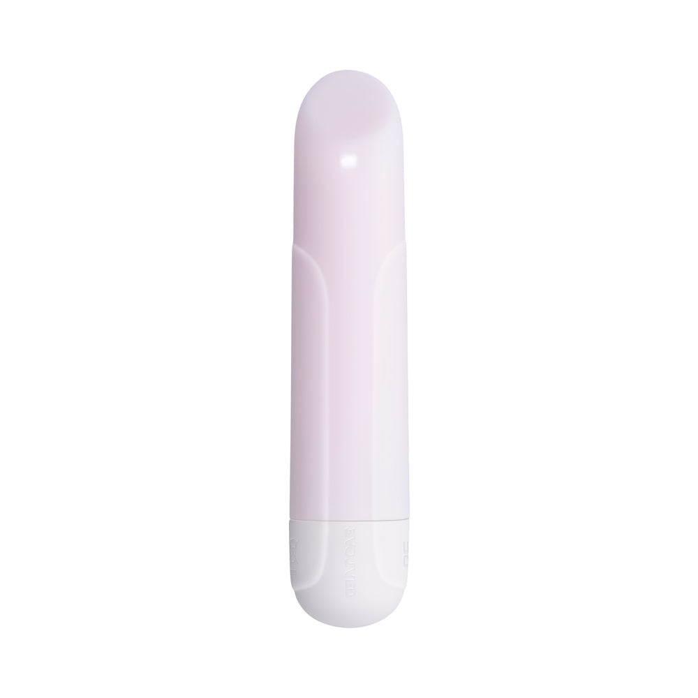 EVOLVED - SHINE ON GLOWING PINK VIBRATING BULLET WHITE/PINK