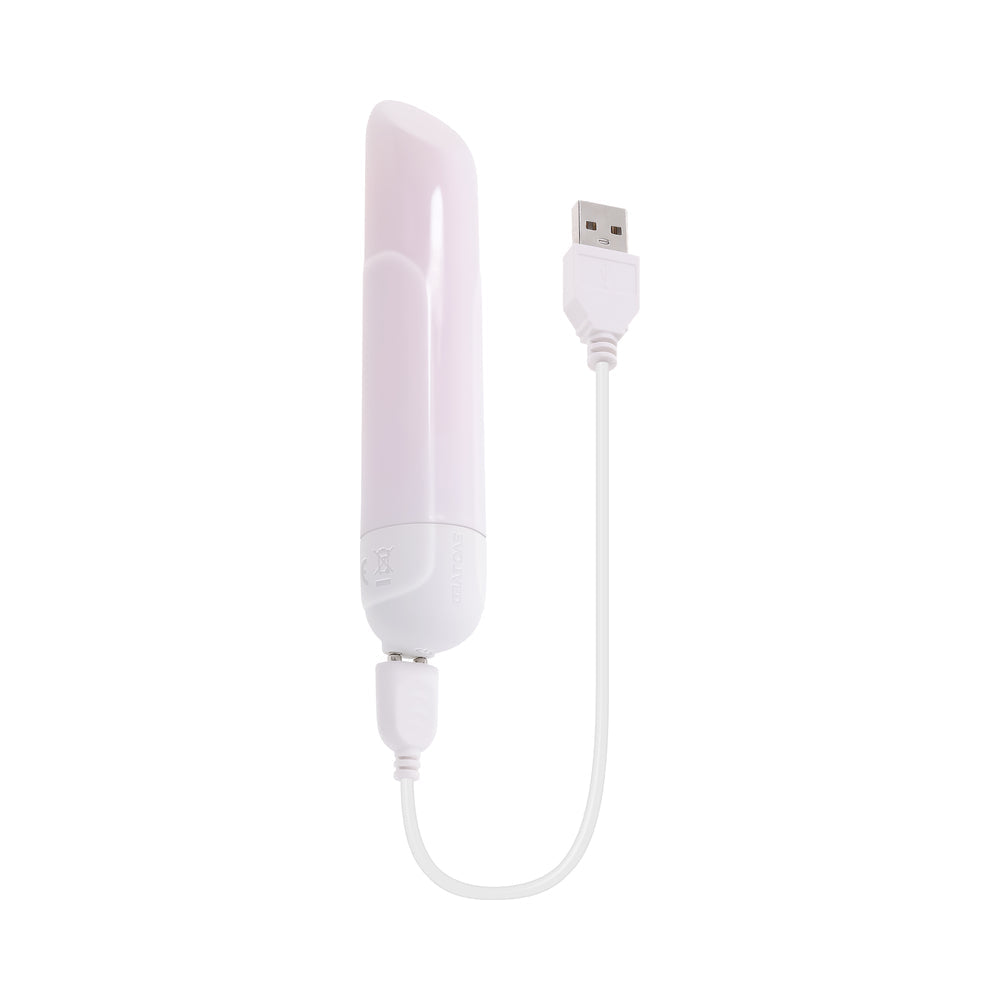 EVOLVED - SHINE ON GLOWING PINK VIBRATING BULLET WHITE/PINK