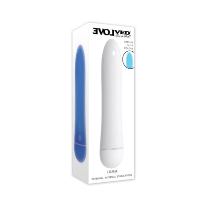 EVOLVED - LUMA GLOWING VIBRATOR WHITE/MULTI-COLOR