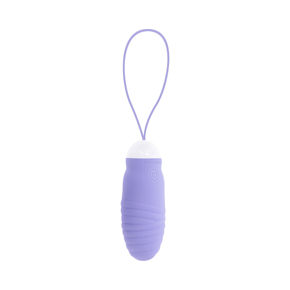 EVOLVED - ENERGETIC EGG THRUSTING VIBRATING TEXTURED EGG PURPLE