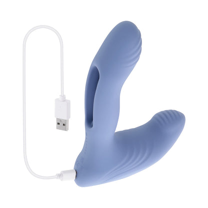 GENDER X - FLAPJACK FLAPPER DUAL STIMULATOR BLUE