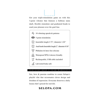 SELOPA - GAME ON 3-POINT STIMULATION PINK