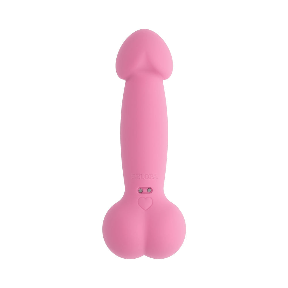 SELOPA - A BIT NUTTY FLOPPY PHALLIC MINI VIBRATOR PINK