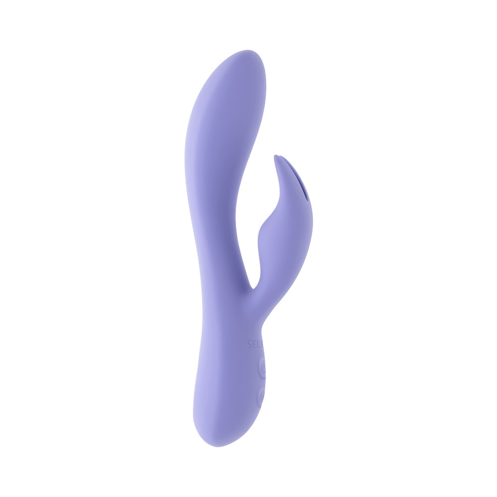 SELOPA - PURPLE CRAZE DUAL VIBE WITH EAR-SHAPED STIMULATOR PURPLE